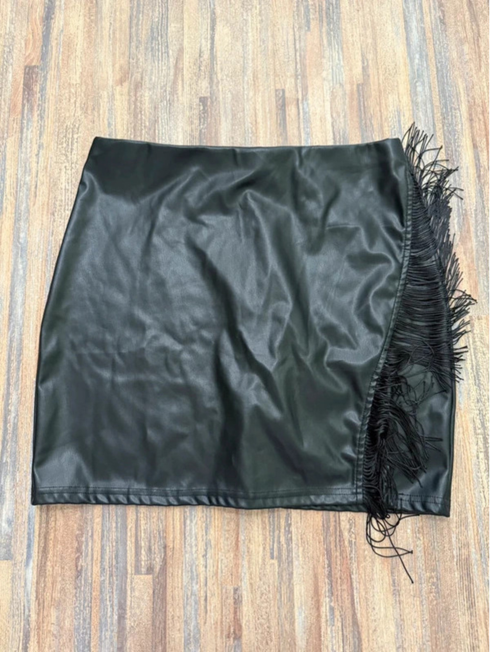 Faux leather western style skirt size XL